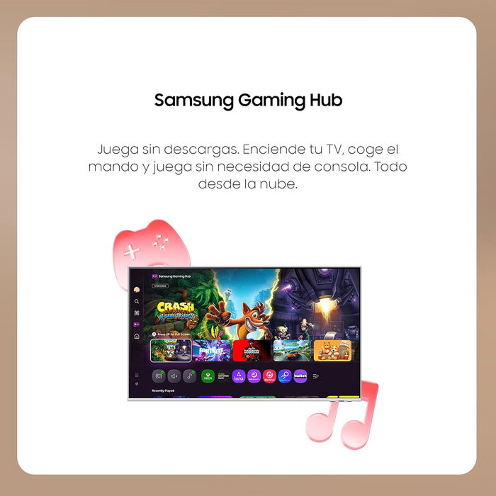 Monitor smart samsung m7 s43fm701uu 43' 4k multimedia smart tv negro