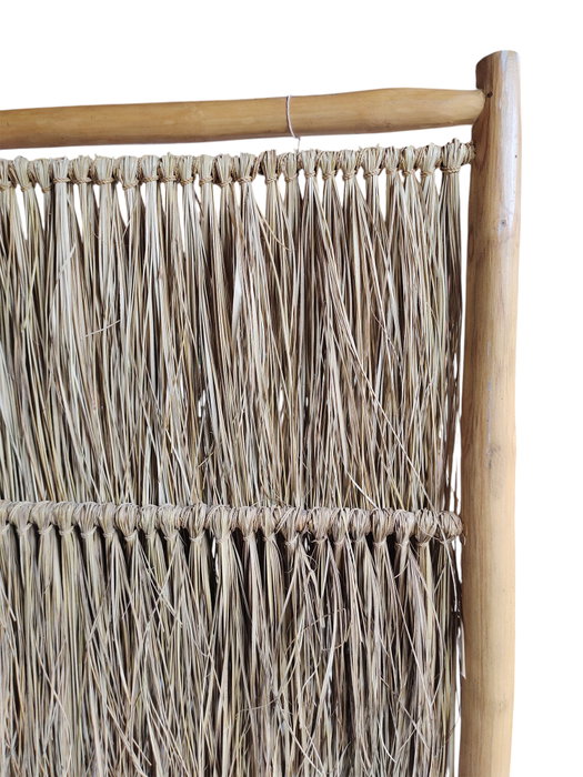 DKD Home Decor Biombo Balines Teak Root Items Fibras Naturales Natural 130 x 30 x 180 cm