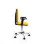 PIQUERAS Y CRESPO Silla de oficina Aýna Amarillo con Brazos 2D