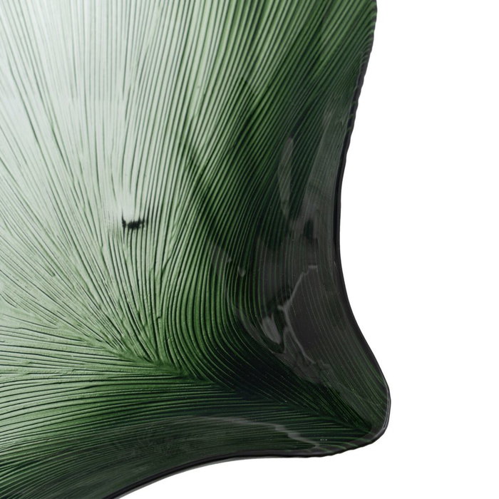 Ixia Bandeja Concha Verde Cristal Decoración 48 cm Ixia Bandeja Concha Verde Cristal Decoración 48 cm