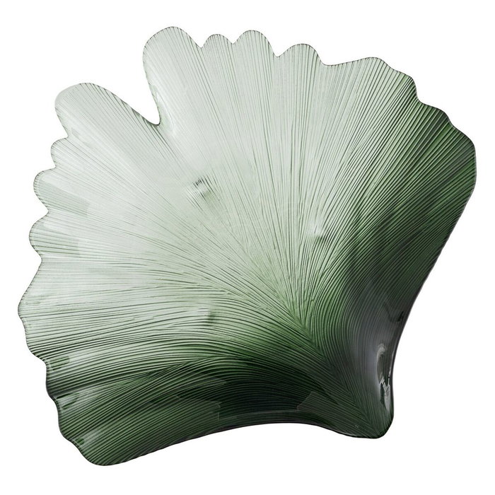 Ixia Bandeja Concha Verde Cristal Decoración 48 cm Ixia Bandeja Concha Verde Cristal Decoración 48 cm