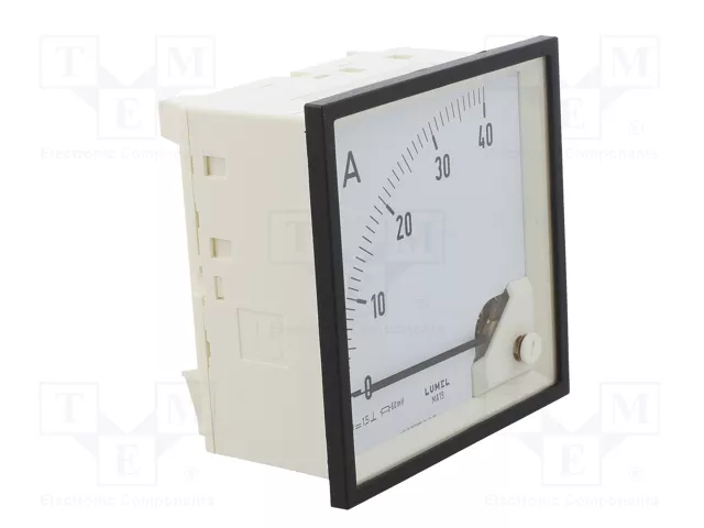LUMEL Amperímetro Analógico para Panel 0÷40A DC Clase 1,5