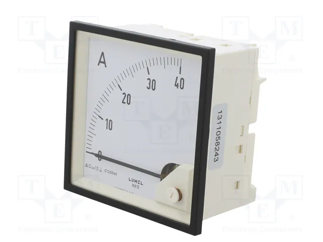 LUMEL Amperímetro Analógico para Panel 0÷40A DC Clase 1,5