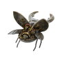 DKD Home Decor Figura de Escarabajo en Resina Gris