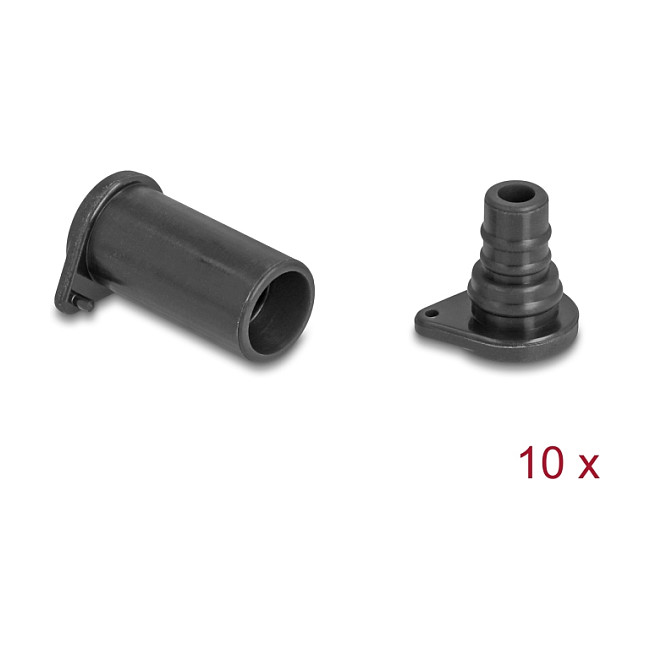 DeLOCK 60671 Cubierta antipolvo DL4 de silicona, 10 piezas, negro