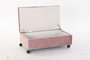 DKD Home Decor Descalzadora Azul Marino Rosa Palo 39.5 x 24.5 x 70 cm (2 Unidades)