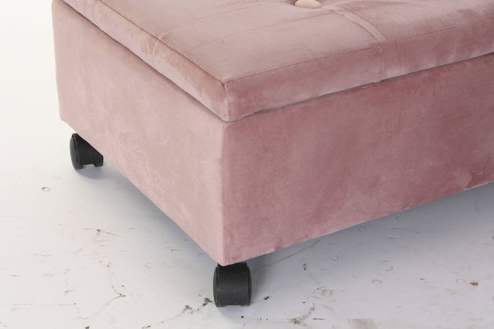 DKD Home Decor Descalzadora Azul Marino Rosa Palo 39.5 x 24.5 x 70 cm (2 Unidades)