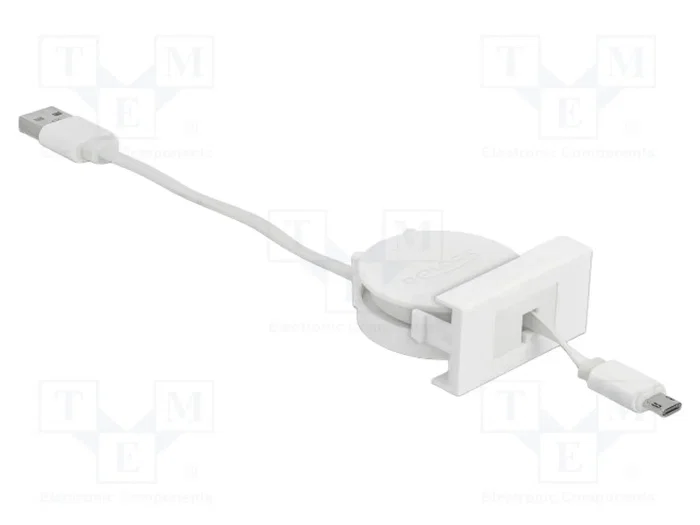DeLOCK Cable USB 2.0 retráctil Easy 45 USB Tipo-A a EASY-USB Tipo Micro-B blanco DeLOCK Cable USB 2.0 retráctil Easy 45 USB Tipo-A a EASY-USB Tipo Micro-B blanco