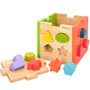 WOOMAX Cubo de actividades de madera con 14 piezas