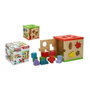 Color Baby Woomax Cubo de Actividades de Madera con 14 Piezas
