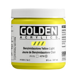 Golden Heavy Body Acrílico Benzimidazolona Amarillo Claro 237 M