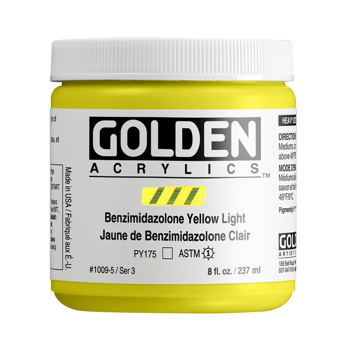 Golden Heavy Body Acrílico Benzimidazolona Amarillo Claro 237 M Golden Heavy Body Acrílico Benzimidazolona Amarillo Claro 237 M