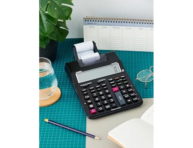 Casio HR-150RCE Calculadora Impresora de 12 Dígitos Negro