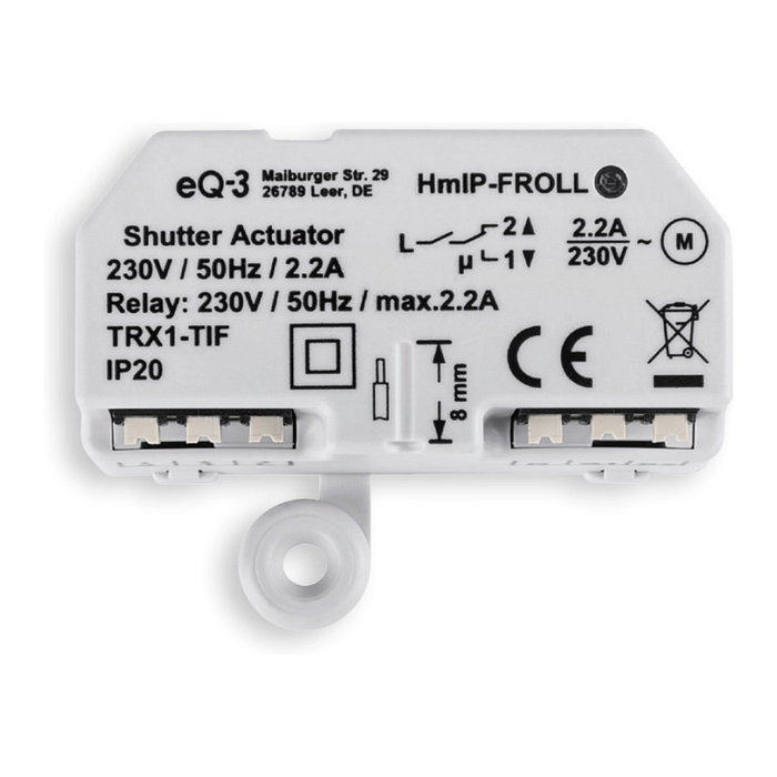 eQ-3 Homematic IP Rollladenaktor HmIP-FROLL Blanco eQ-3 Homematic IP Rollladenaktor HmIP-FROLL Blanco