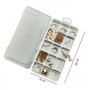 Aberto Design ORG-2021 Joyero de Polipropileno Transparente 20x10x3 cm