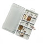 Aberto Design ORG-2021 Joyero de Polipropileno Transparente 20x10x3 cm