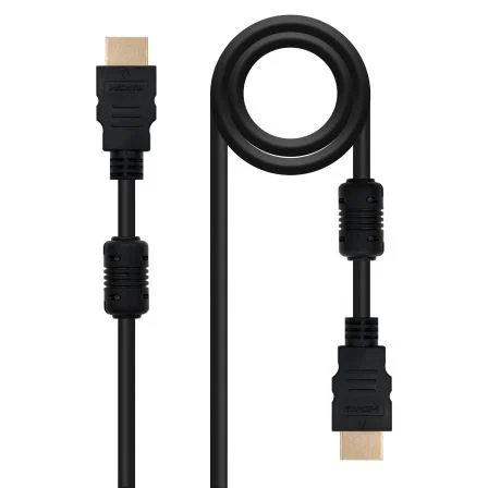 Nano Cable 10.15.1802 Cable HDMI Macho a Macho 1.8m Negro, Versión 1.4, Alta Velocidad con Ferrita, Conectores Chapados en Oro Nano Cable 10.15.1802 Cable HDMI Macho a Macho 1.8m Negro, Versión 1.4, Alta Velocidad con Ferrita, Conectores Chapados en Oro