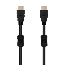 Nano Cable 10.15.1802 Cable HDMI Macho a Macho 1.8m Negro, Versión 1.4, Alta Velocidad con Ferrita, Conectores Chapados en Oro