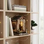 Nookland Book Nook - Kit de bricolaje DIY para construir un sujetalibros escena 3D, Zen House, modelo de madera, 12.5 x 12 x 17 cm