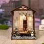 Nookland Book Nook - Kit de bricolaje DIY para construir un sujetalibros escena 3D, Zen House, modelo de madera, 12.5 x 12 x 17 cm