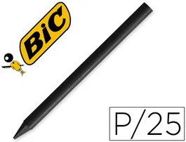 Plastidecor Caja con 25 Lápices Unicolor Negro -09 para Uso Escolar