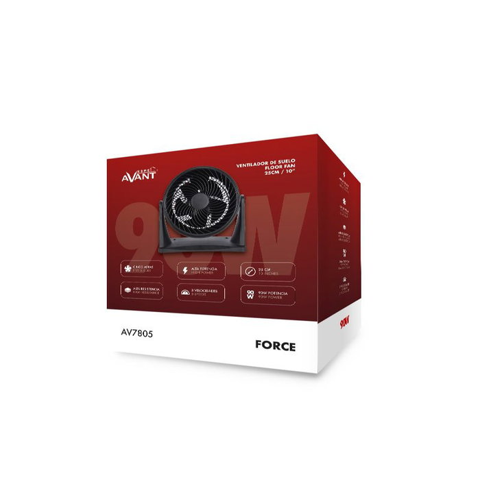 AVANT Ventilador de Pie, 90W 10 pulgadas (25 cm) - Ventilador Avant Force