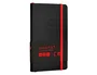 Antartik Cuaderno A6 Tapa Blanda Hojas Lisas Negro y Rojo 100 Hojas 80 gr FSC