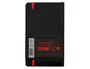 Antartik Cuaderno A6 Tapa Blanda Hojas Lisas Negro y Rojo 100 Hojas 80 gr FSC