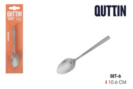 Quttin Juego de 6 Cucharas Café Louvre 1.5mm