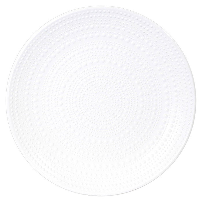 Home Deco Factory Juego de 2 Mesas Nido Mirage con Relieve Blancas MDF Pino 49.5 cm
