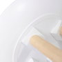 Home Deco Factory Juego de 2 Mesas Nido Mirage con Relieve Blancas MDF Pino 49.5 cm