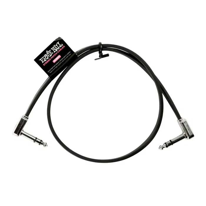 Ernieball Cable Eb Patch Flat Ribbon Trs 24" Negro Cable de Conexión Estéreo de Perfil Plano para Pedalera Ernieball Cable Eb Patch Flat Ribbon Trs 24" Negro Cable de Conexión Estéreo de Perfil Plano para Pedalera
