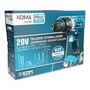 Koma Tools Taladro Atornillador 20V Kit Pro Series 20V-TA70-K con 70 Accesorios, Batería 2.0Ah, Cargador y Maletín, Par 35Nm, 2 Velocidades, Luz