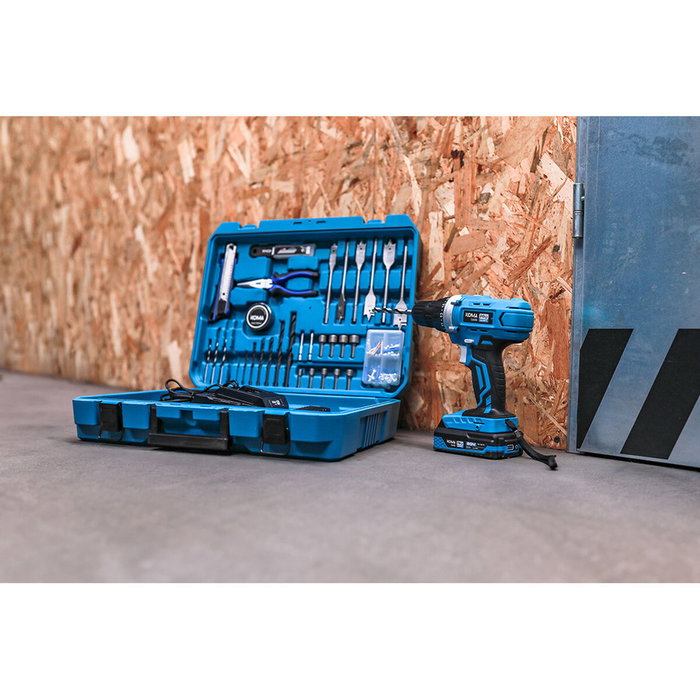 Koma Tools Kit Taladro Atornillador 20V con 70 Accesorios