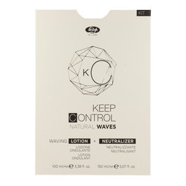 Lisap Keep Control Kit Natural Waves Lotion + Neutralizer - Kit Profesional para Ondas Naturales y Duraderas