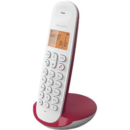 Logicom LOG3483071500155 Teléfono Inalámbrico Fijo DECT ILOA 150 Solo Frambuesa Sin Contestador Automático