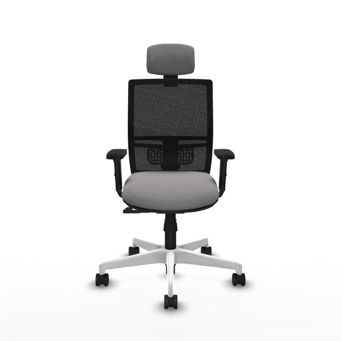 PIQUERAS Y CRESPO Silla de oficina Yunquera con mecanismo Sincro, Gris y Negro PIQUERAS Y CRESPO Silla de oficina Yunquera con mecanismo Sincro, Gris y Negro