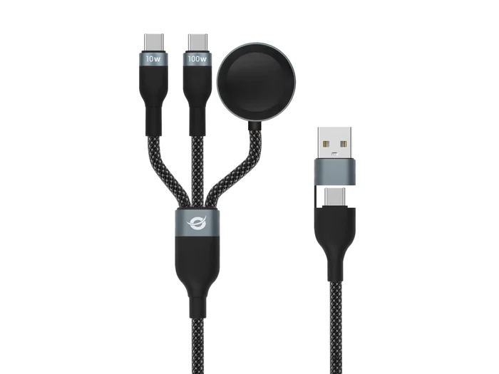 Conceptronic Cable USB-A a 2 x USB-C, Carga Rápida 100W, 1,5 m, Negro Conceptronic Cable USB-A a 2 x USB-C, Carga Rápida 100W, 1,5 m, Negro