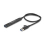 DeLOCK 64272 Hub USB 4 Puertos (3x USB-C + 1x USB-A) Negro