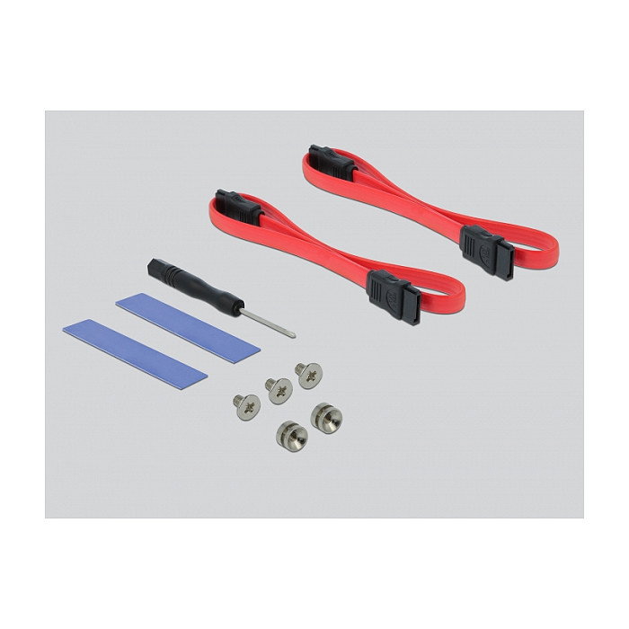 DeLOCK Tarjeta PCIe x16 a M.2 Key B + M.2 NVMe Key M + mSATA, Factor de Forma Low Profile, PCIe 4.0, Compatible con Windows 10/8.1 DeLOCK Tarjeta PCIe x16 a M.2 Key B + M.2 NVMe Key M + mSATA, Factor de Forma Low Profile, PCIe 4.0, Compatible con Windows 10/8.1