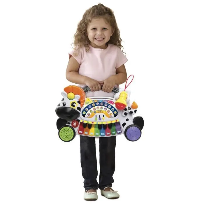 Vtech Baby Jungle Rock - Zebre Piano - Juguete musical para niños con piano interactivo y micrófono Vtech Baby Jungle Rock - Zebre Piano - Juguete musical para niños con piano interactivo y micrófono