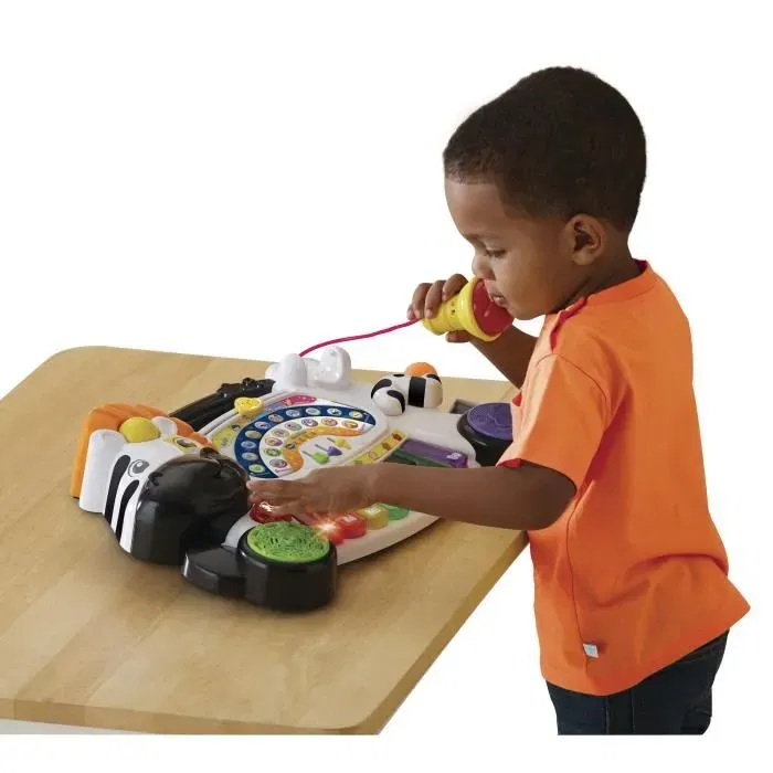 Vtech Baby Jungle Rock - Zebre Piano - Juguete musical para niños con piano interactivo y micrófono Vtech Baby Jungle Rock - Zebre Piano - Juguete musical para niños con piano interactivo y micrófono