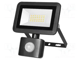 ADVITI Foco LED 20W con Sensor de Movimiento Negro