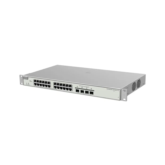 Ruijie RG-NBS5200-24GT4XS-P-V2 Switch gestionable L3 con 24 puertos RJ45, 4 SFP+ 10GE y 370W PoE Ruijie RG-NBS5200-24GT4XS-P-V2 Switch gestionable L3 con 24 puertos RJ45, 4 SFP+ 10GE y 370W PoE