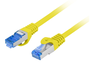 LANBERG Patch cord Cat6a S/FTP Amarillo 0,25 m