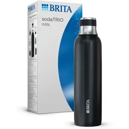 Brita Botella para Refresco TRIO - Acero Inoxidable - 0,65 L - Negro - BRI4006387118488