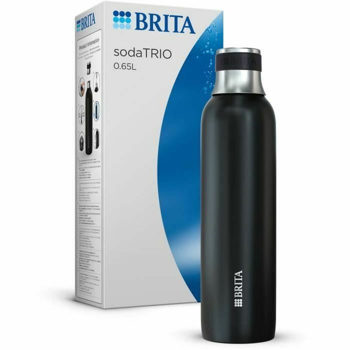 Brita Botella para refrescoTRIO acero inoxidable negro 0,65 L Brita Botella para refrescoTRIO acero inoxidable negro 0,65 L