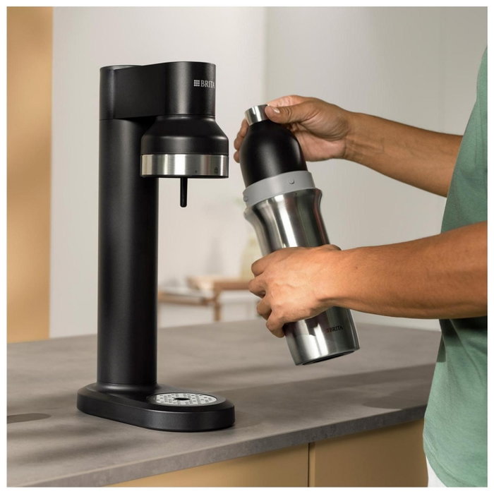 Brita Botella para refrescoTRIO acero inoxidable negro 0,65 L Brita Botella para refrescoTRIO acero inoxidable negro 0,65 L
