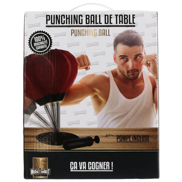 Mister Gadget Pelota de Boxeo con Ventosa y Bomba, Juego Hinchable para Desahogarse, Medidas 17.5x17.5x36 cm