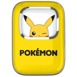 OTL TECHNOLOGIES Auriculares Inalambricos Pikachu Pokemon TWS Bluetooth V5.3 con Pantalla LED Iluminada y Hasta 16 Horas de Bateria